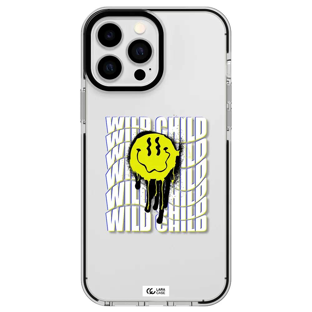 Wild Child Apple iPhone 13 Pro Max impact black border Case