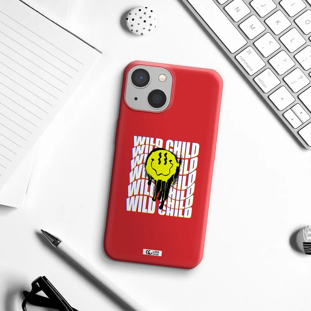 Wild Child Apple iPhone 13 Silicone Imperial Red Case