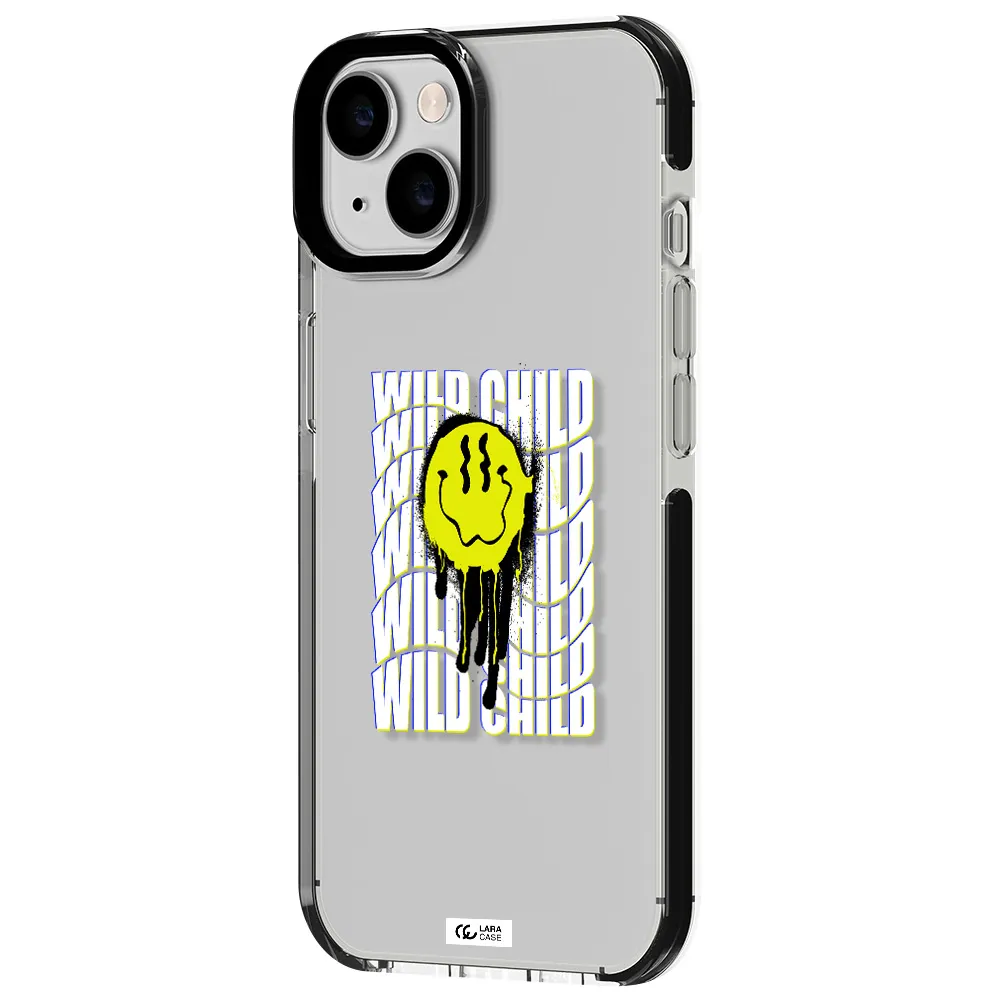 Wild Child Apple iPhone 14 impact black border Case