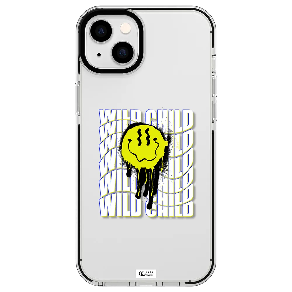 Wild Child Apple iPhone 14 plus impact black border Case