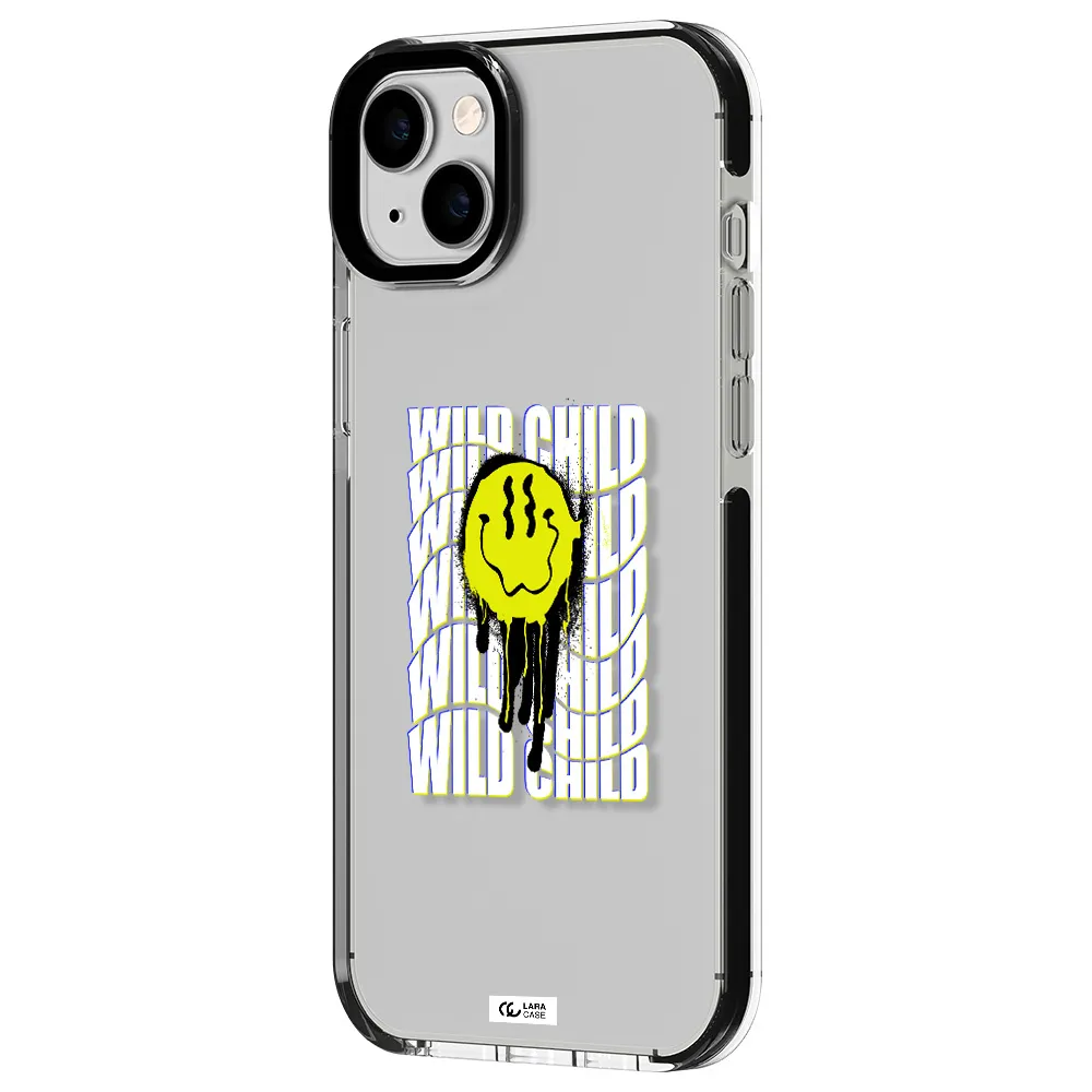 Wild Child Apple iPhone 14 plus impact black border Case