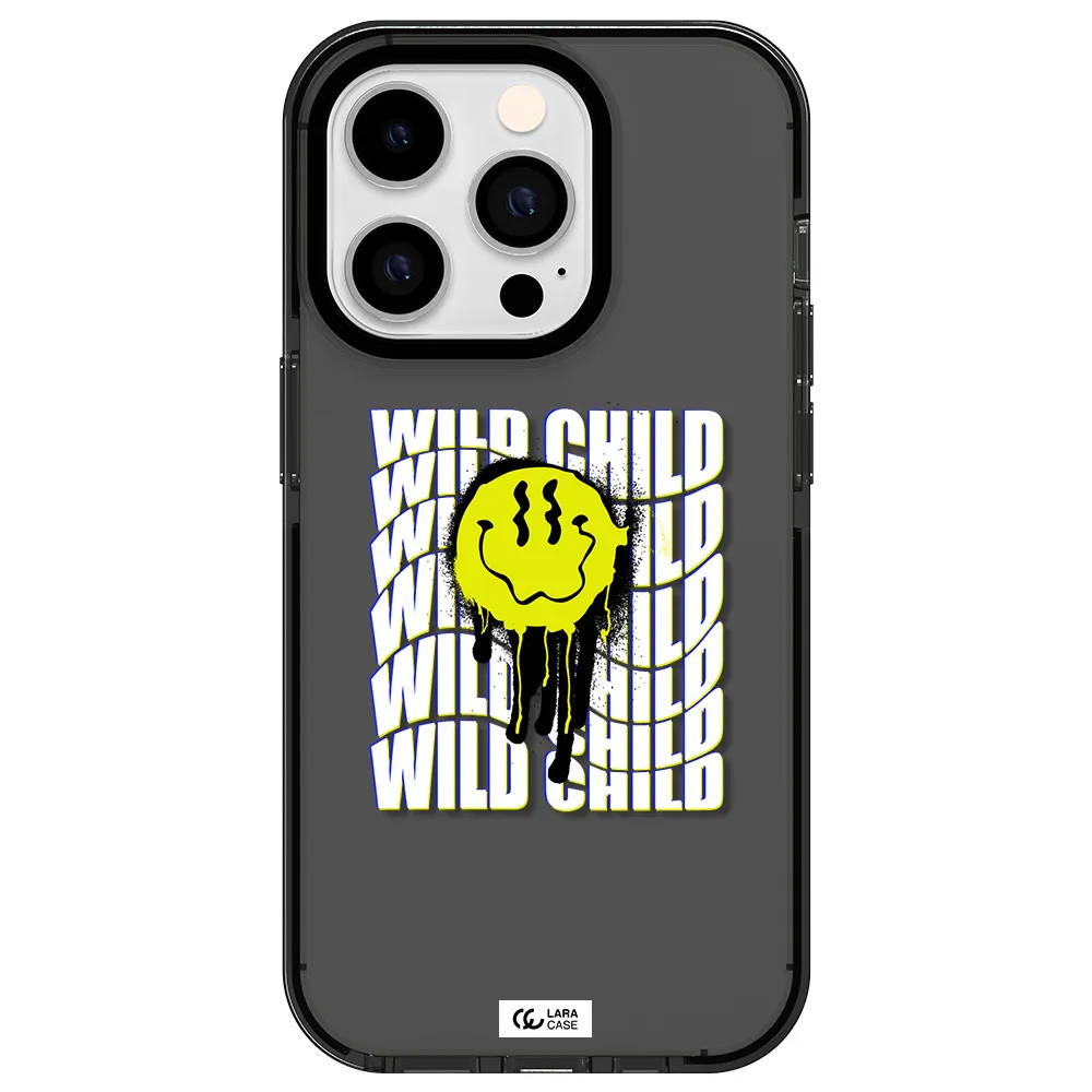 Wild Child Apple iPhone 14 pro impact Smoke Black Case