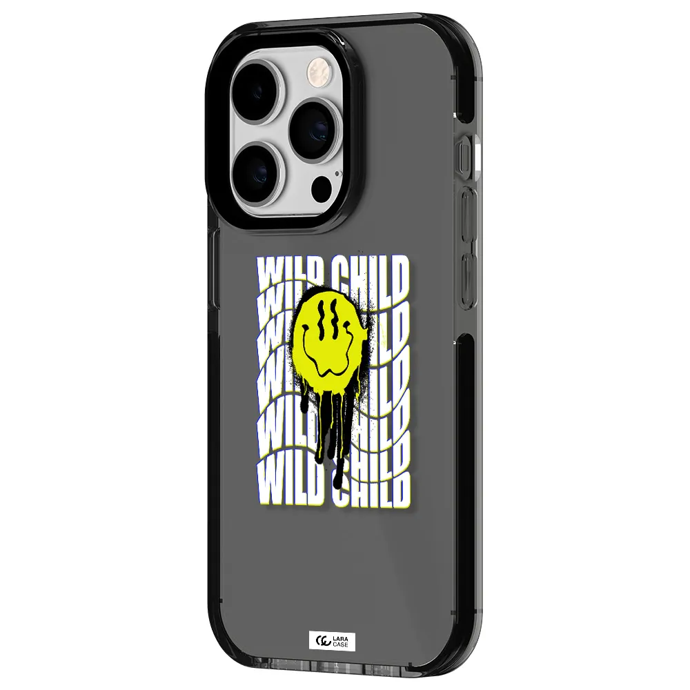 Wild Child Apple iPhone 14 pro impact Smoke Black Case