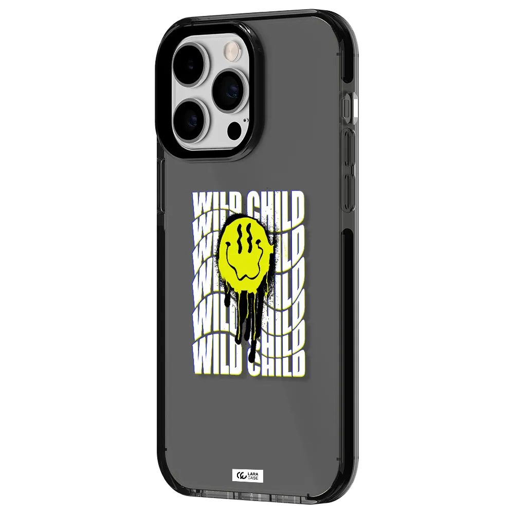 Wild Child Apple iPhone 14 pro max impact Smoke Black Case