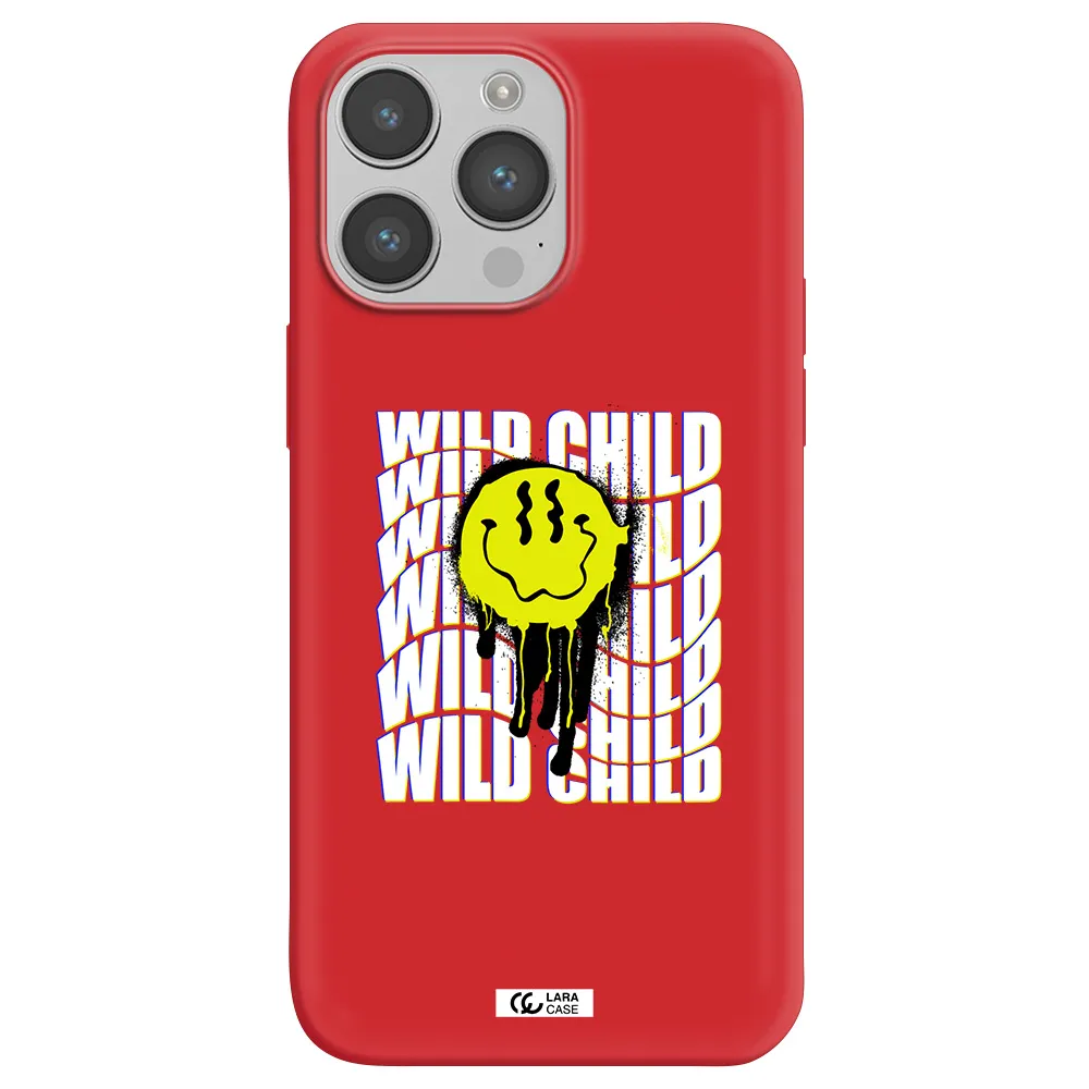 Wild Child Apple iPhone 14 pro max Silicone Imperial Red Case