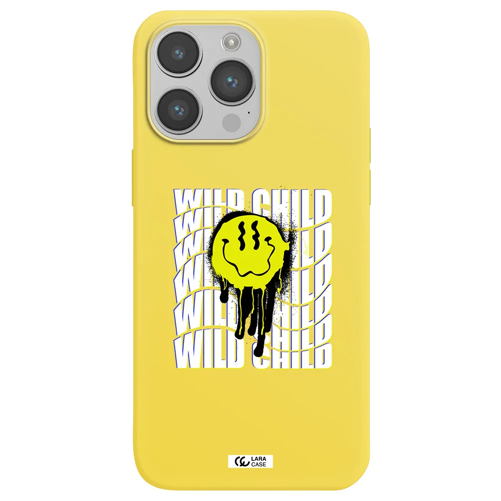 Wild Child Apple iPhone 14 pro Silicone canary yellow Case