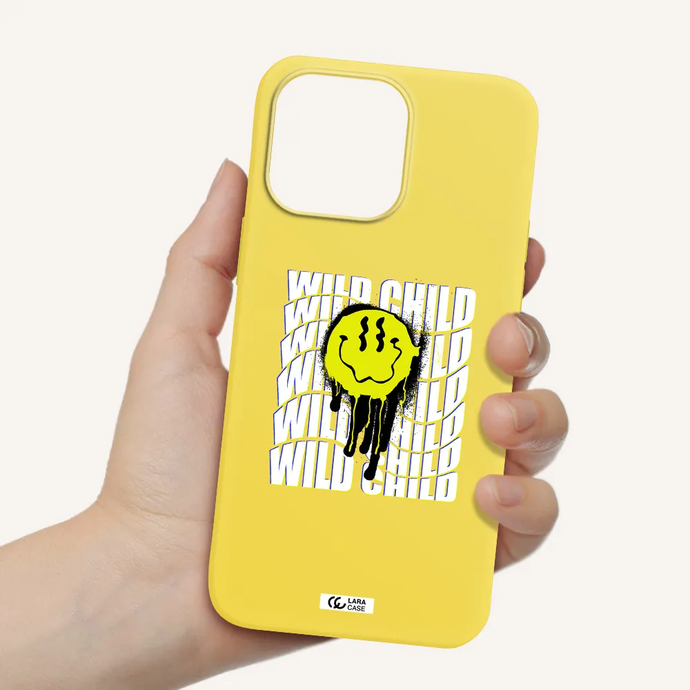 Wild Child Apple iPhone 14 pro Silicone canary yellow Case