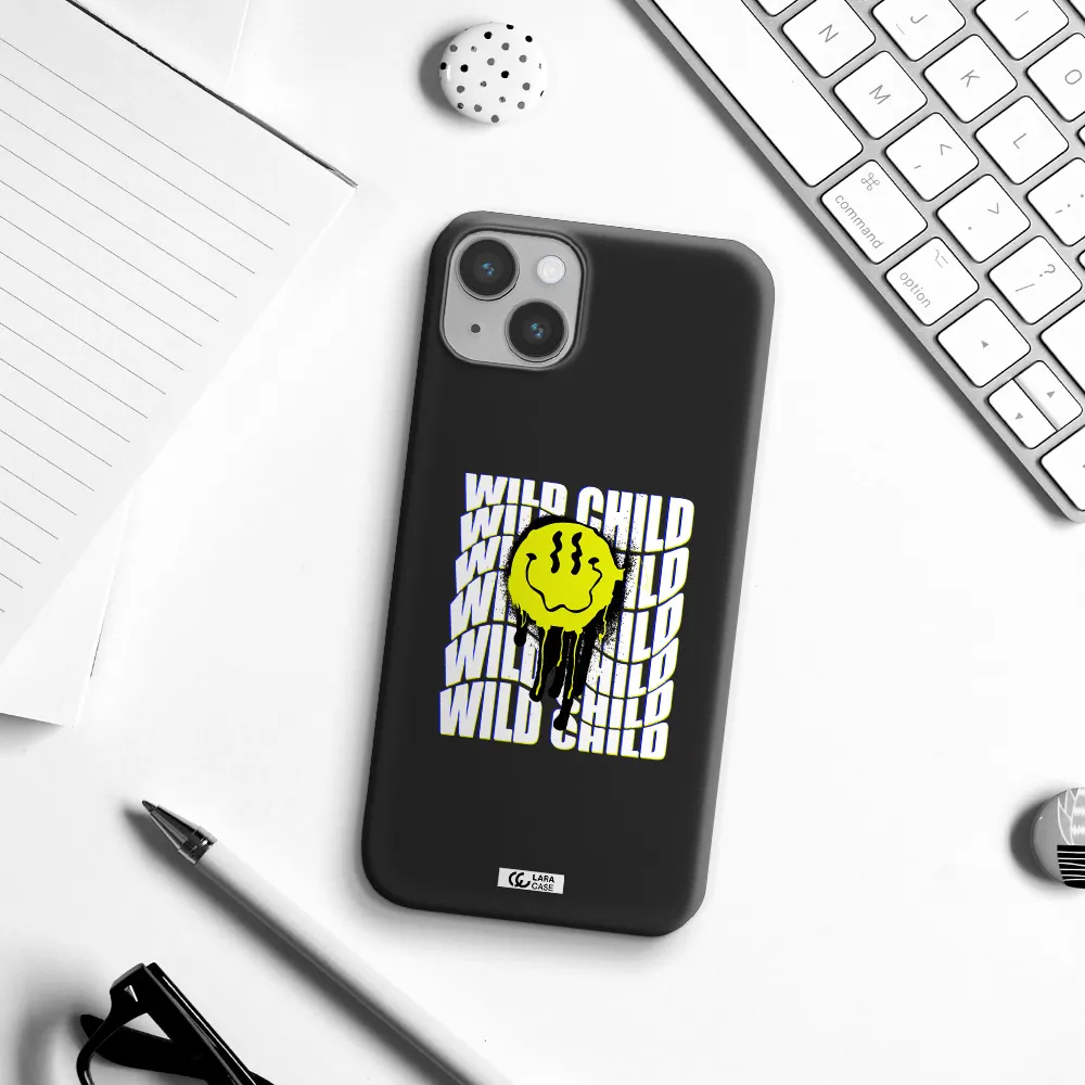 Wild Child Apple iPhone 14 Silicone black Case