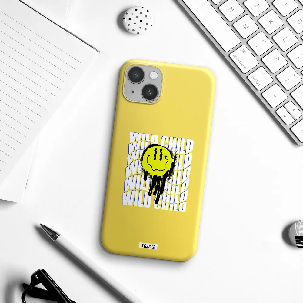 Wild Child Apple iPhone 14 Silicone canary yellow Case
