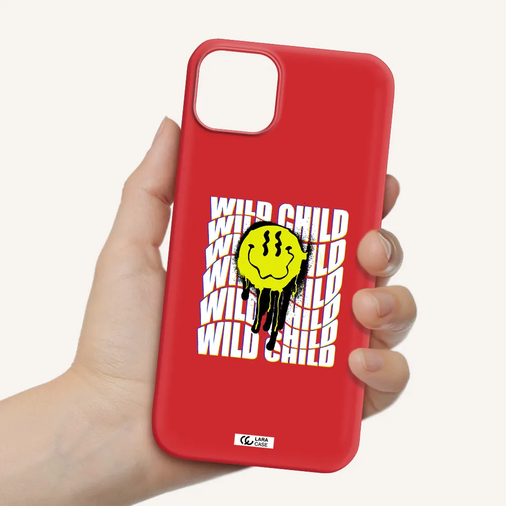 Wild Child Apple iPhone 14 Silicone Imperial Red Case