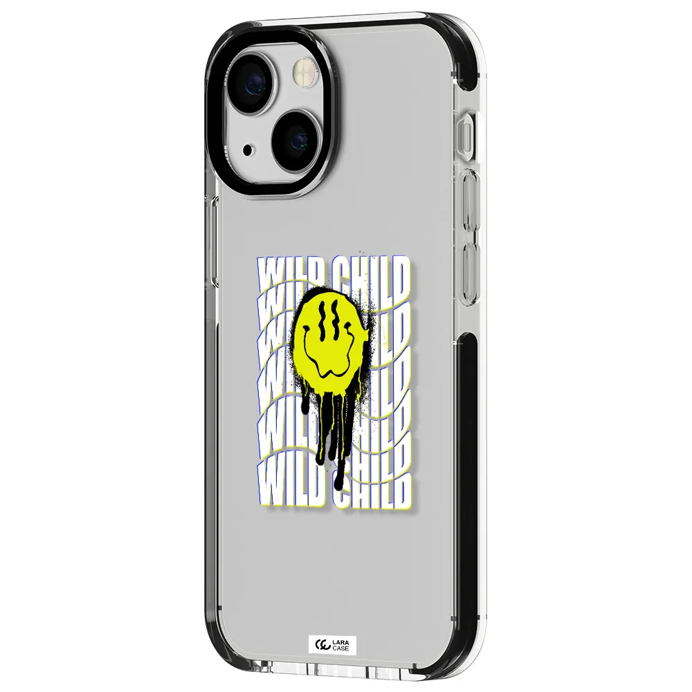Wild Child Apple iPhone 15 impact black border Case