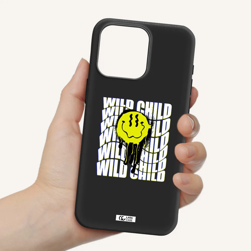 Wild Child Apple Iphone 15 Pro max Silicone black Case