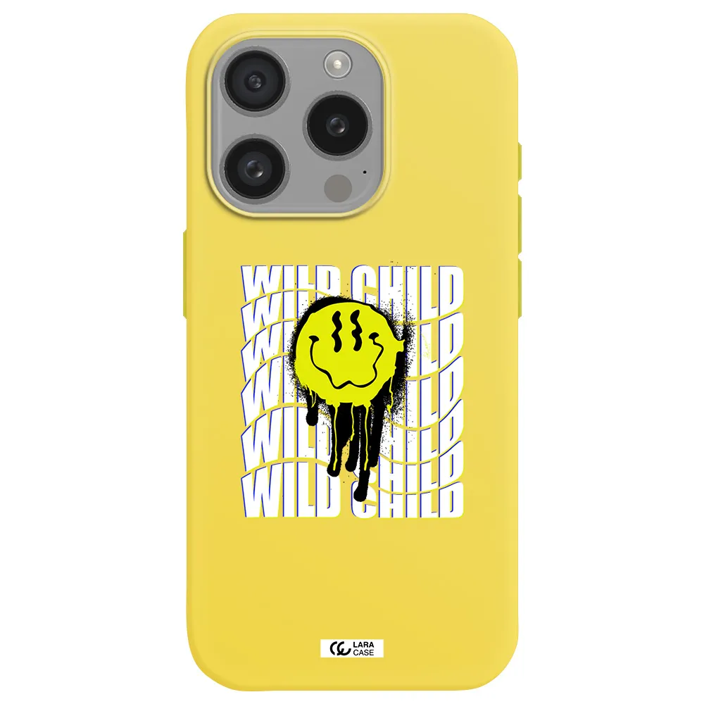 Wild Child Apple Iphone 15 Pro Silicone Canary Yellow Case