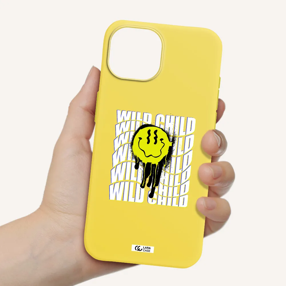 Wild Child Apple iPhone 15 Silicone canary yellow Case