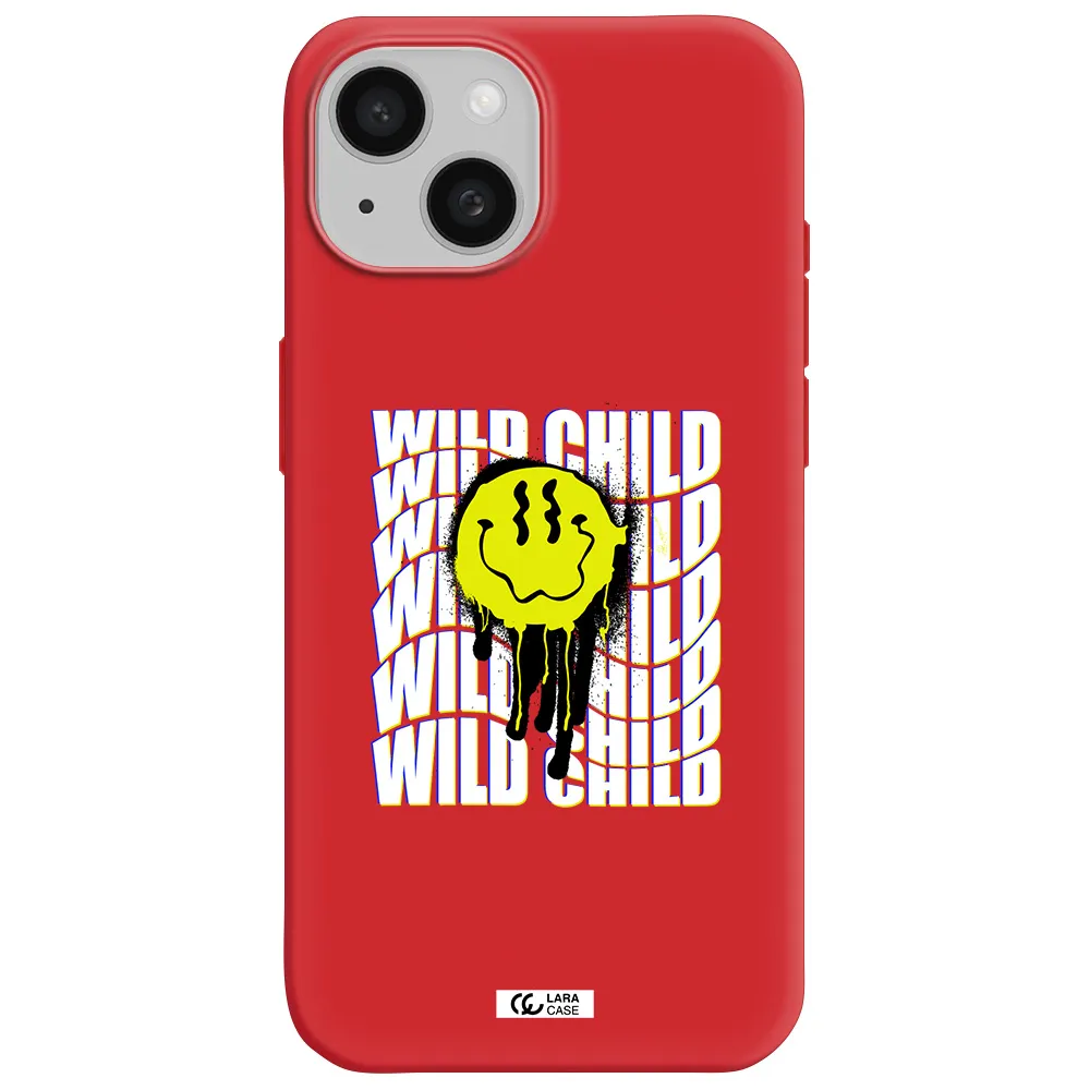 Wild Child Apple Iphone 15 Silicone Imperial Red Case