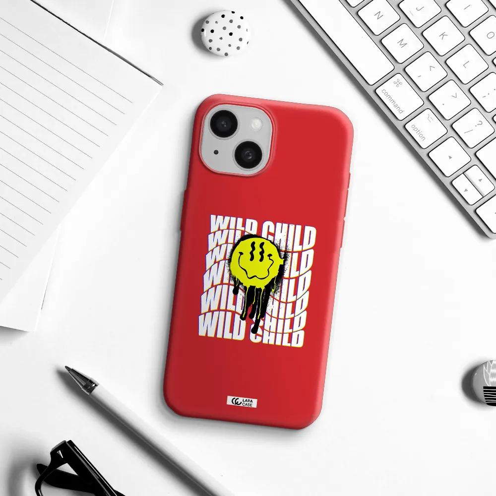 Wild Child Apple Iphone 15 Silicone Imperial Red Case