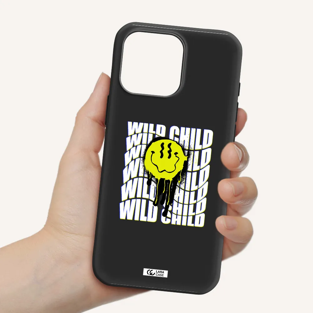 Wild Child Apple Iphone 16 Pro Max Silicone Black Case