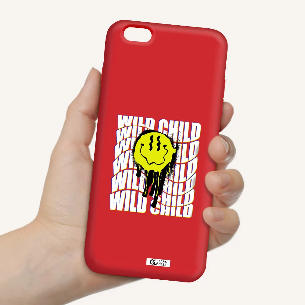 Wild Child Apple iPhone 6 s plus Silicone Imperial Red Case