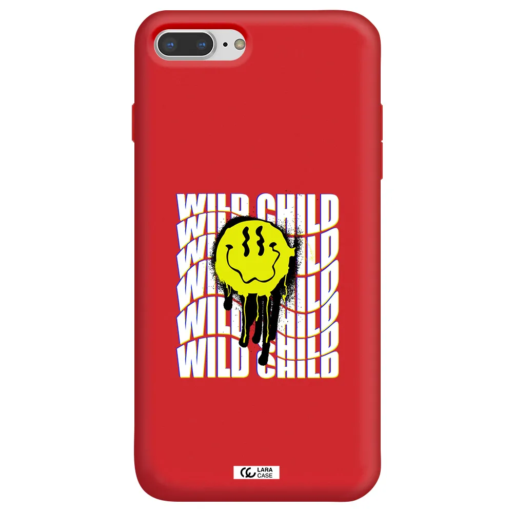 Wild Child Apple iPhone 7 plus Silicone Imperial Red Case