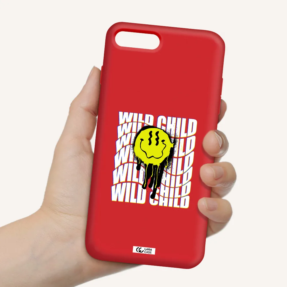 Wild Child Apple iPhone 7 plus Silicone Imperial Red Case