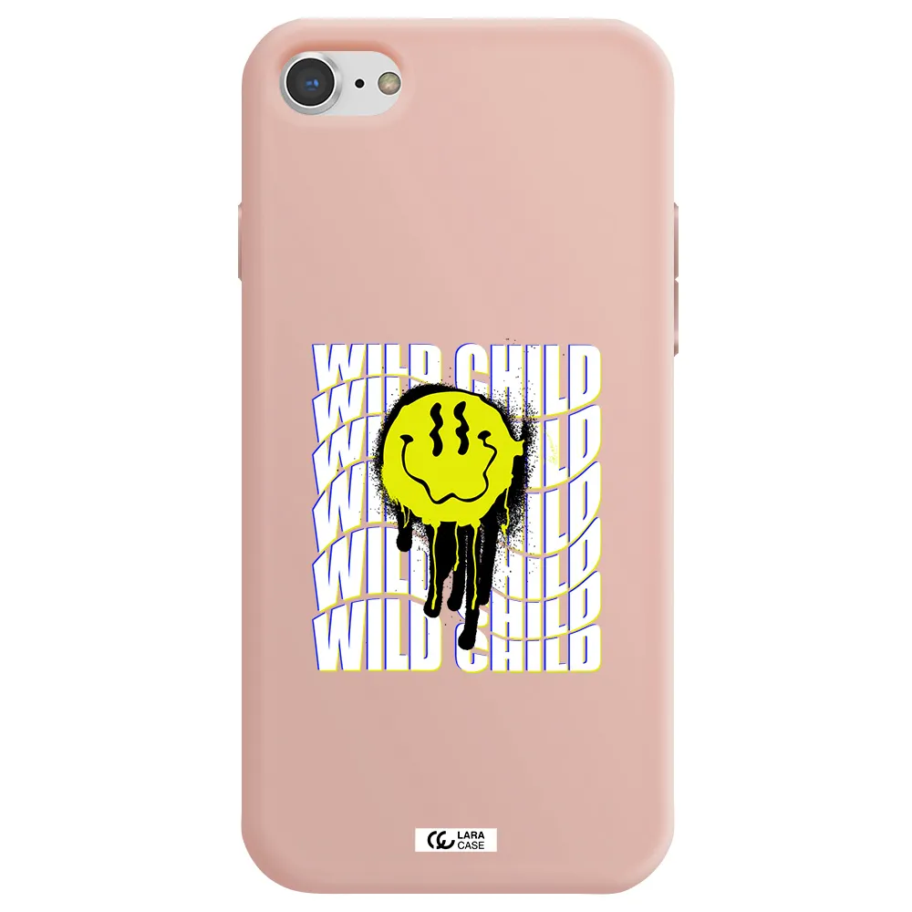 Wild Child Apple iPhone 7 Silicone pastel pink Case