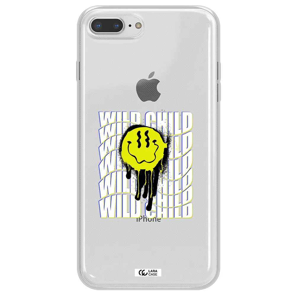 Wild Child Apple iPhone 8 plus Clear TPU Case
