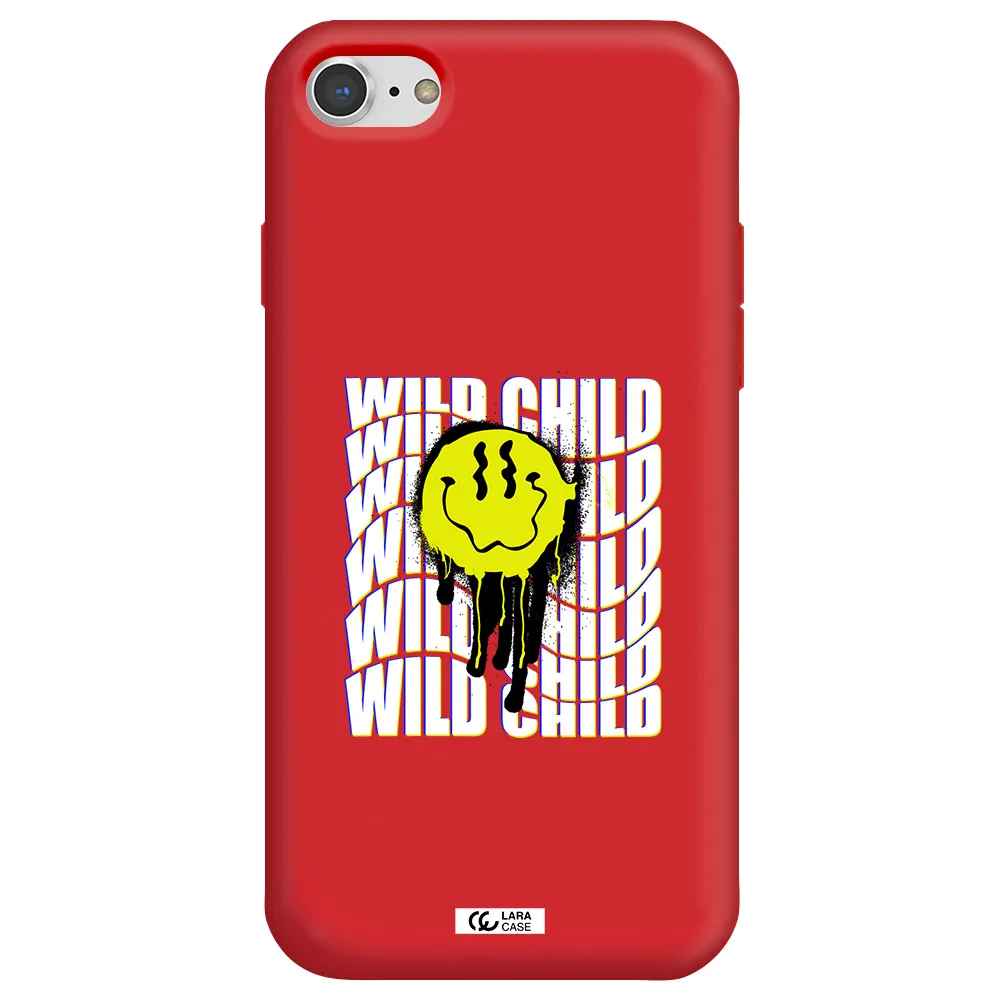 Wild Child Apple iPhone 8 Silicone Imperial Red Case