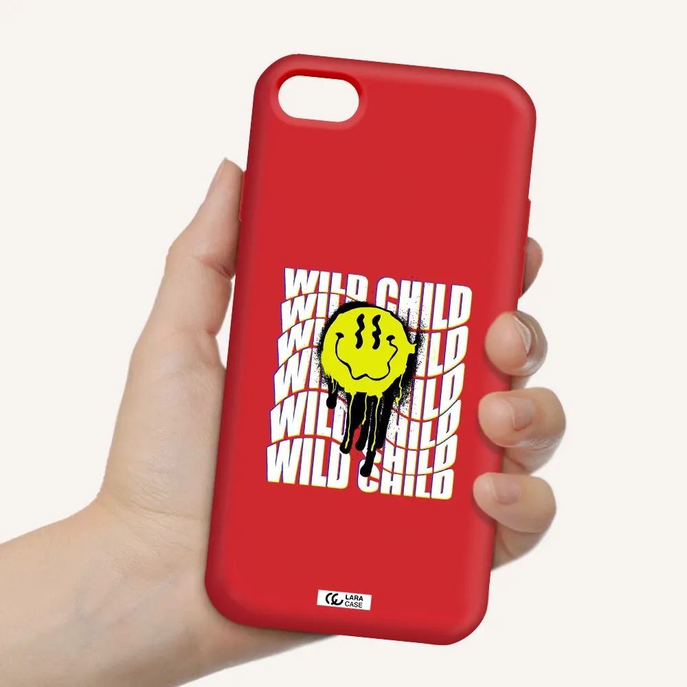 Wild Child Apple iPhone 8 Silicone Imperial Red Case