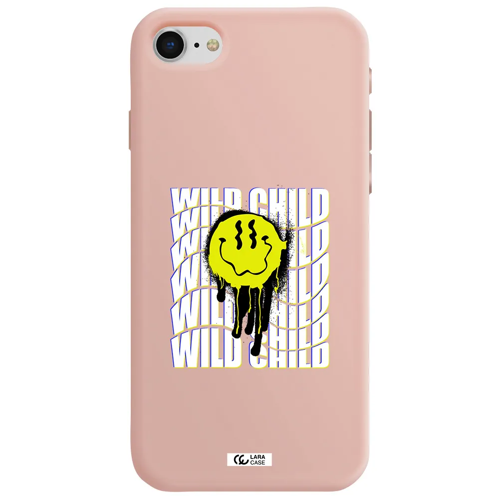 Wild Child Apple iPhone se 2020 Silicone pastel pink Case