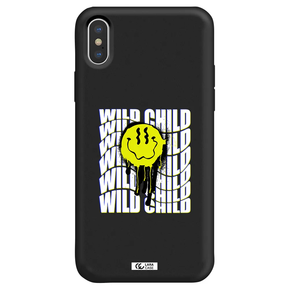 Wild Child Apple iPhone X Silicone black Case