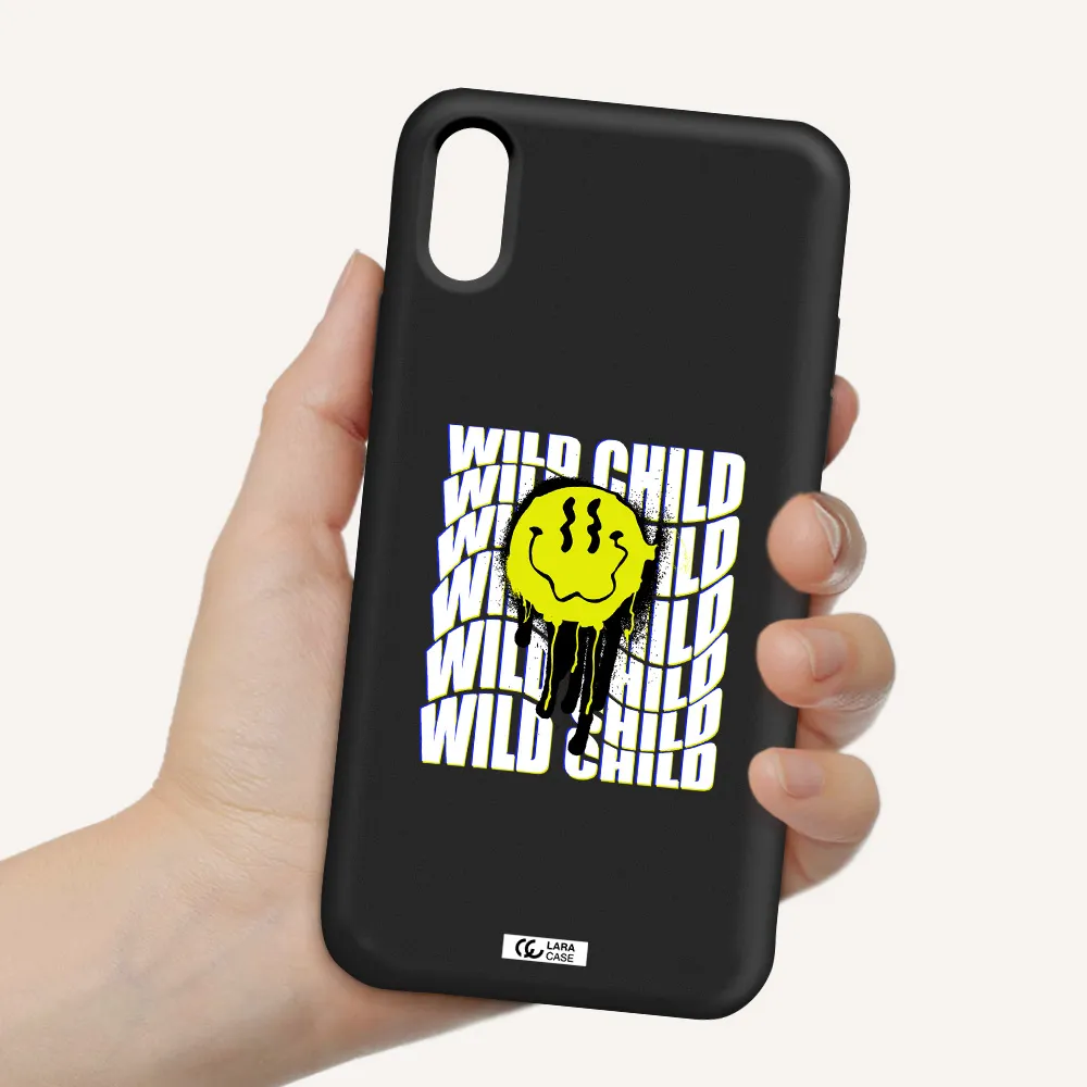 Wild Child Apple iPhone X Silicone black Case