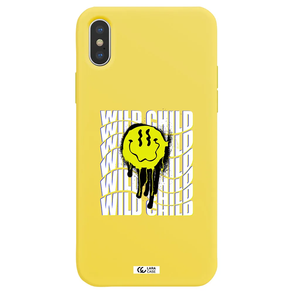Wild Child Apple iPhone X Silicone canary yellow Case