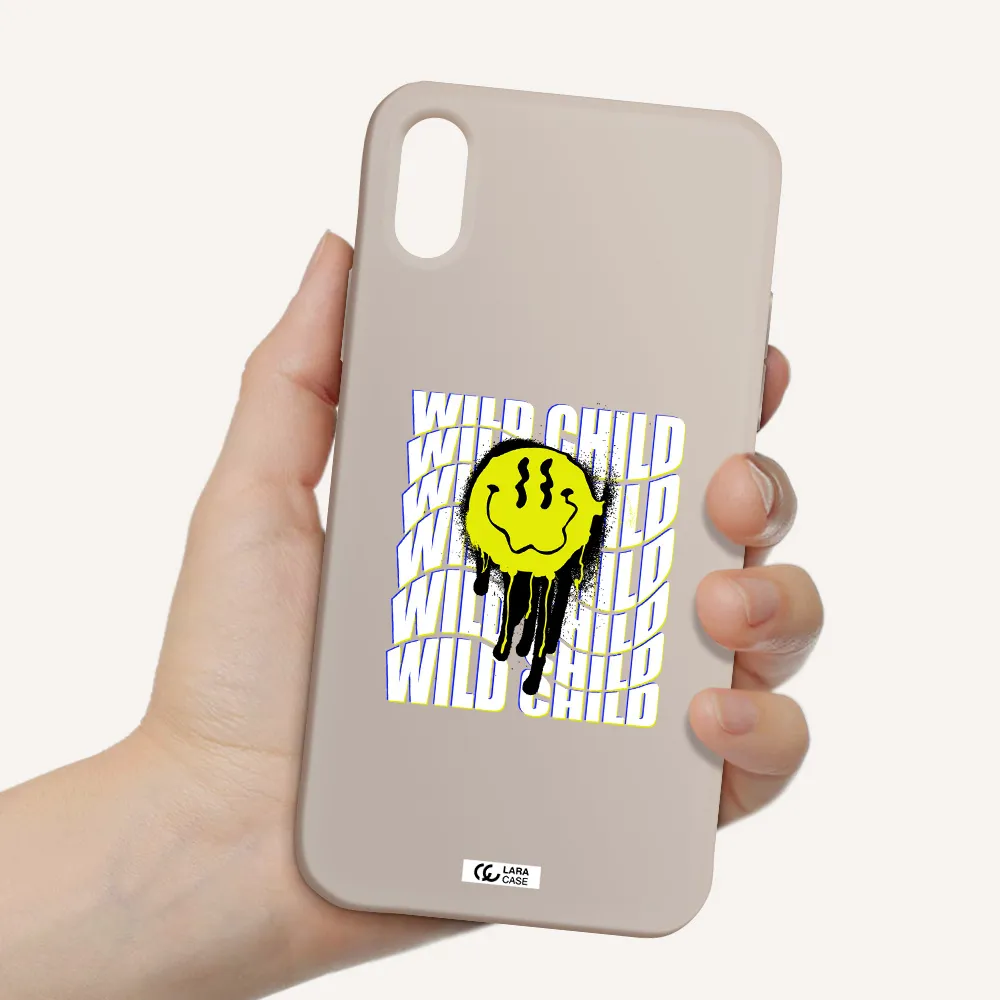 Wild Child Apple iPhone X Silicone Stone Case