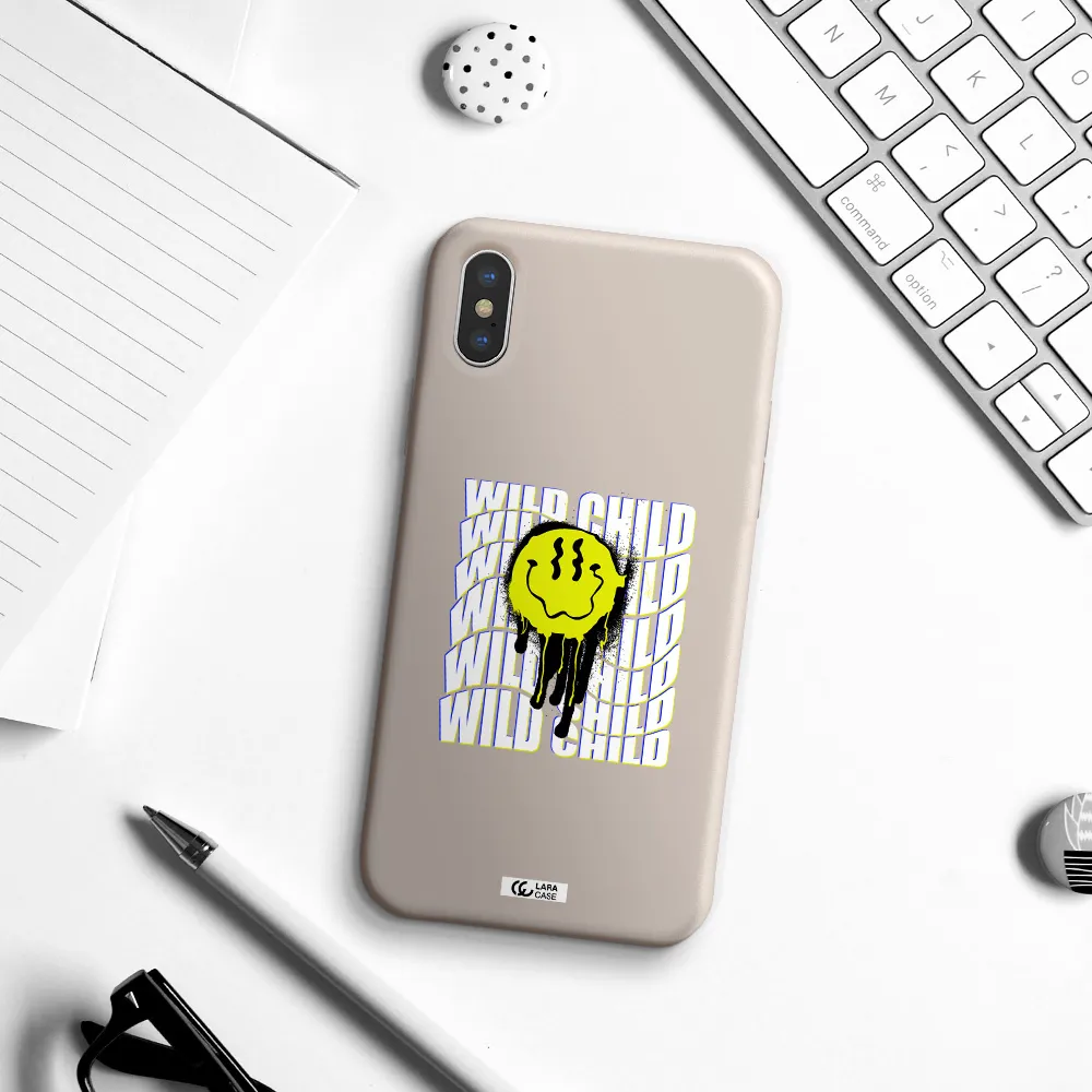 Wild Child Apple iPhone X Silicone Stone Case