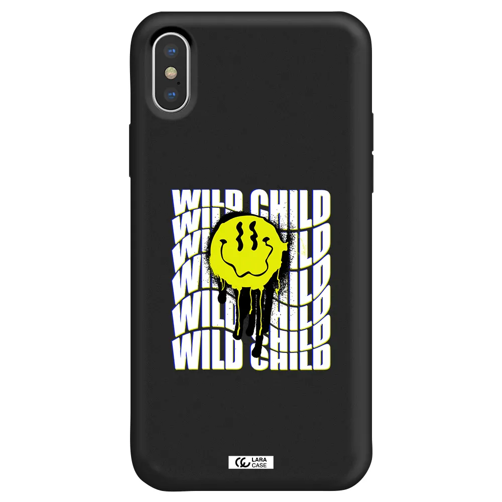 Wild Child Apple iPhone XS Silicone black Case