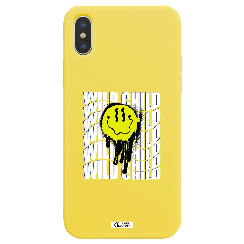 Wild Child Apple iPhone XS Silicone canary yellow Case