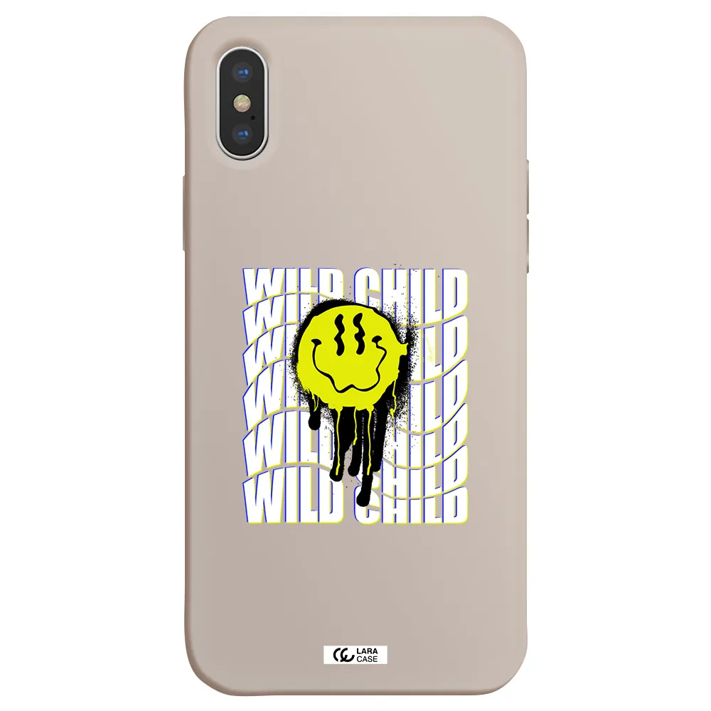 Wild Child Apple iPhone XS Silicone Stone Case