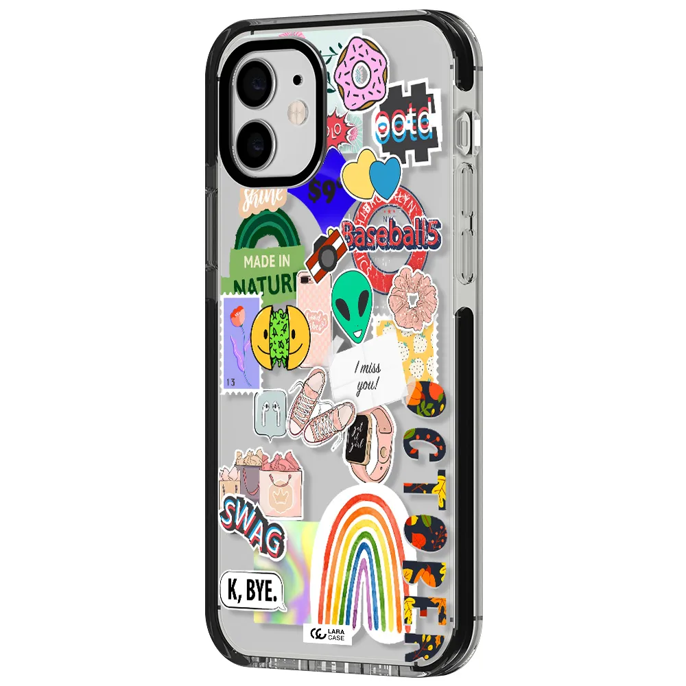 I Miss You Apple iPhone 11 impact black border Case