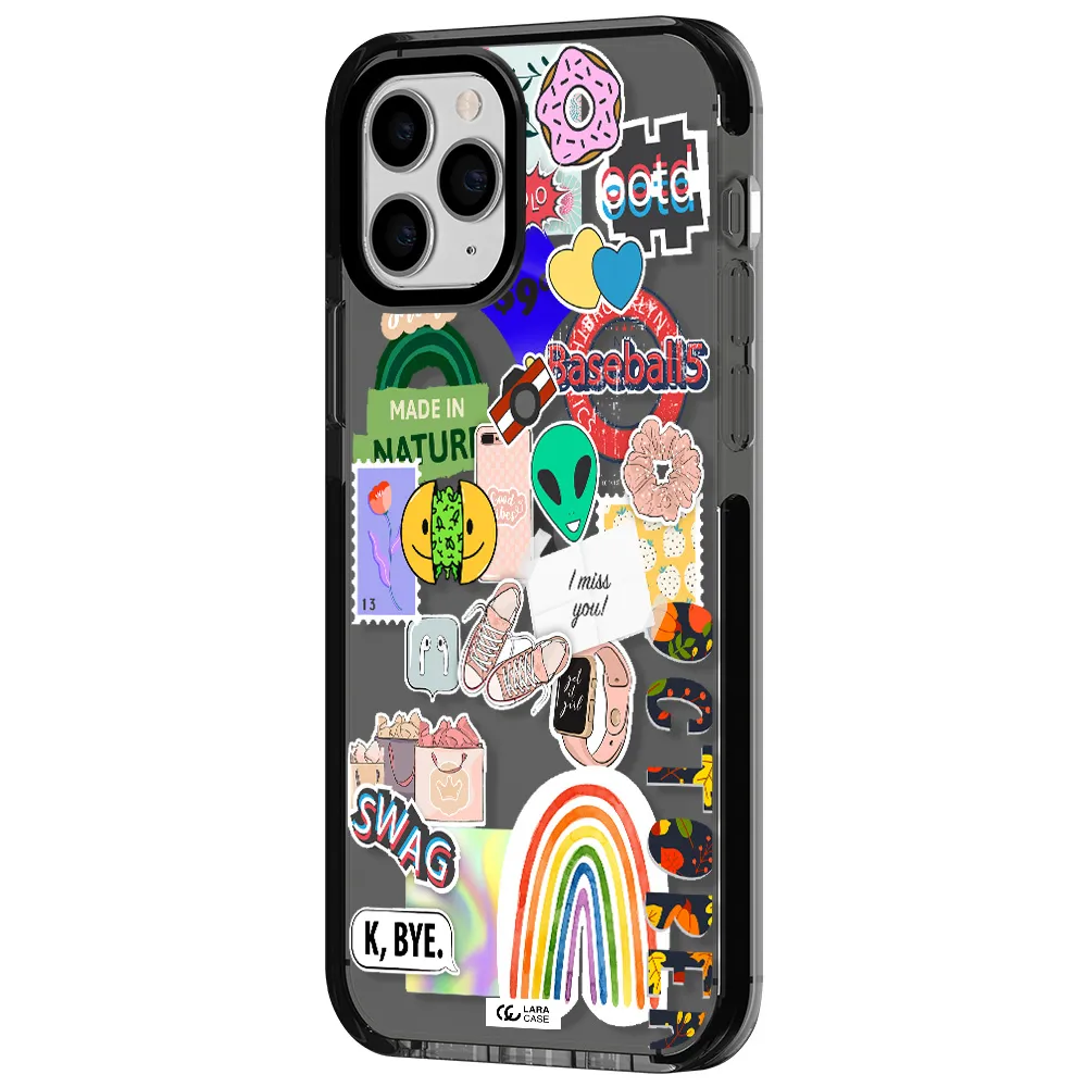 I Miss You Apple iPhone 11 pro max impact Smoke Black Case