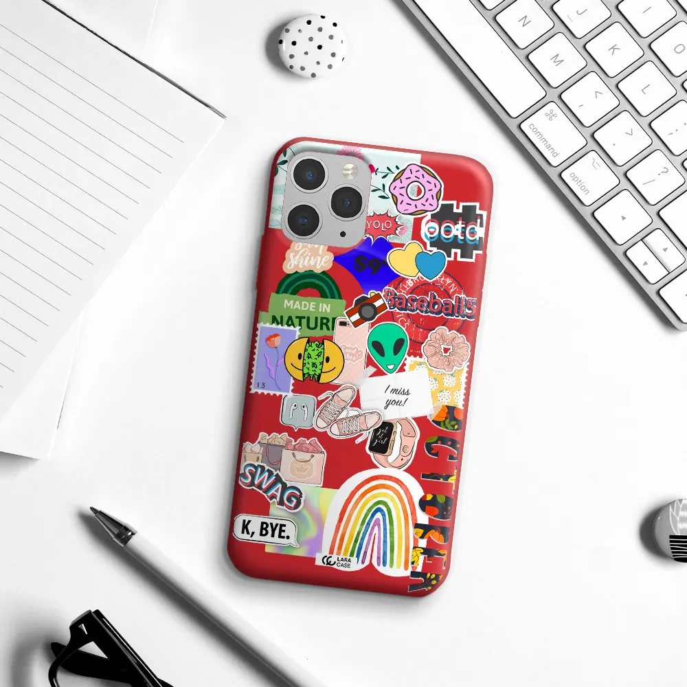 I Miss You Apple iPhone 11 pro max Silicone Imperial Red Case