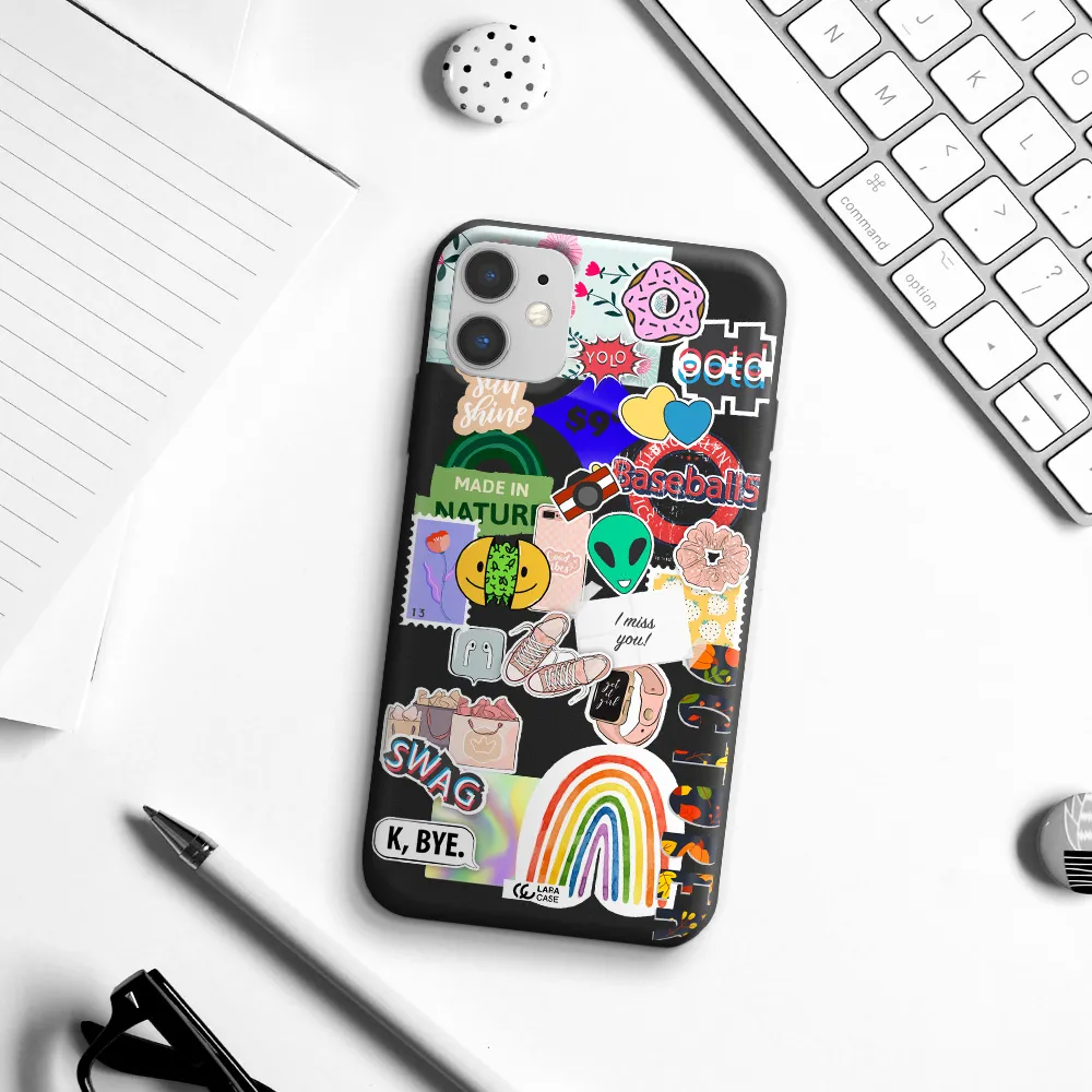 I Miss You Apple iPhone 11 Silicone black Case