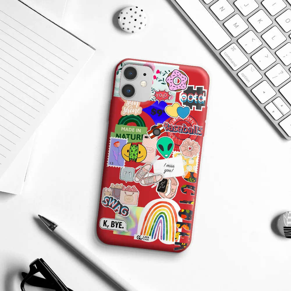 I Miss You Apple iPhone 11 Silicone Imperial Red Case