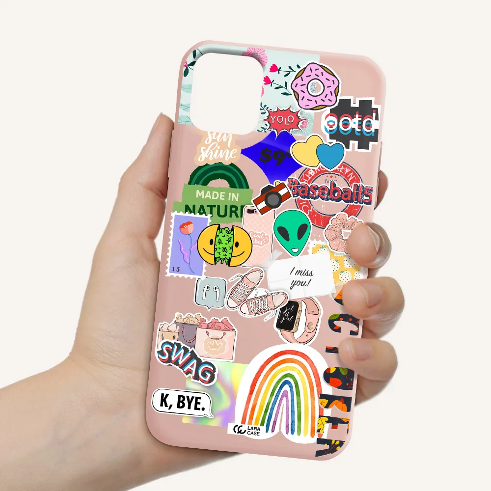 I Miss You Apple iPhone 11 Silicone pastel pink Case