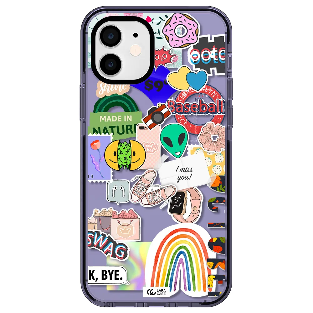 I Miss You Apple iPhone 12 impact Lilac Case