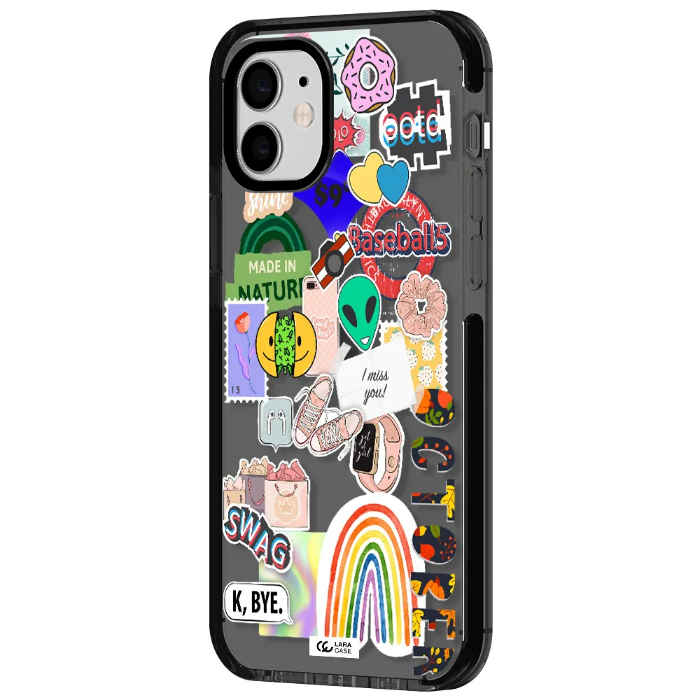 I Miss You Apple iPhone 12 impact Smoke Black Case