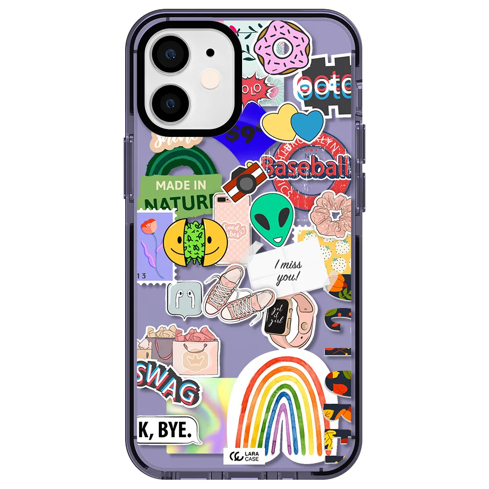 I Miss You Apple iPhone 12 mini impact Lilac Case