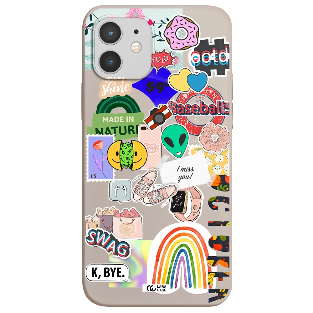 I Miss You Apple iPhone 12 mini Silicone Stone Case