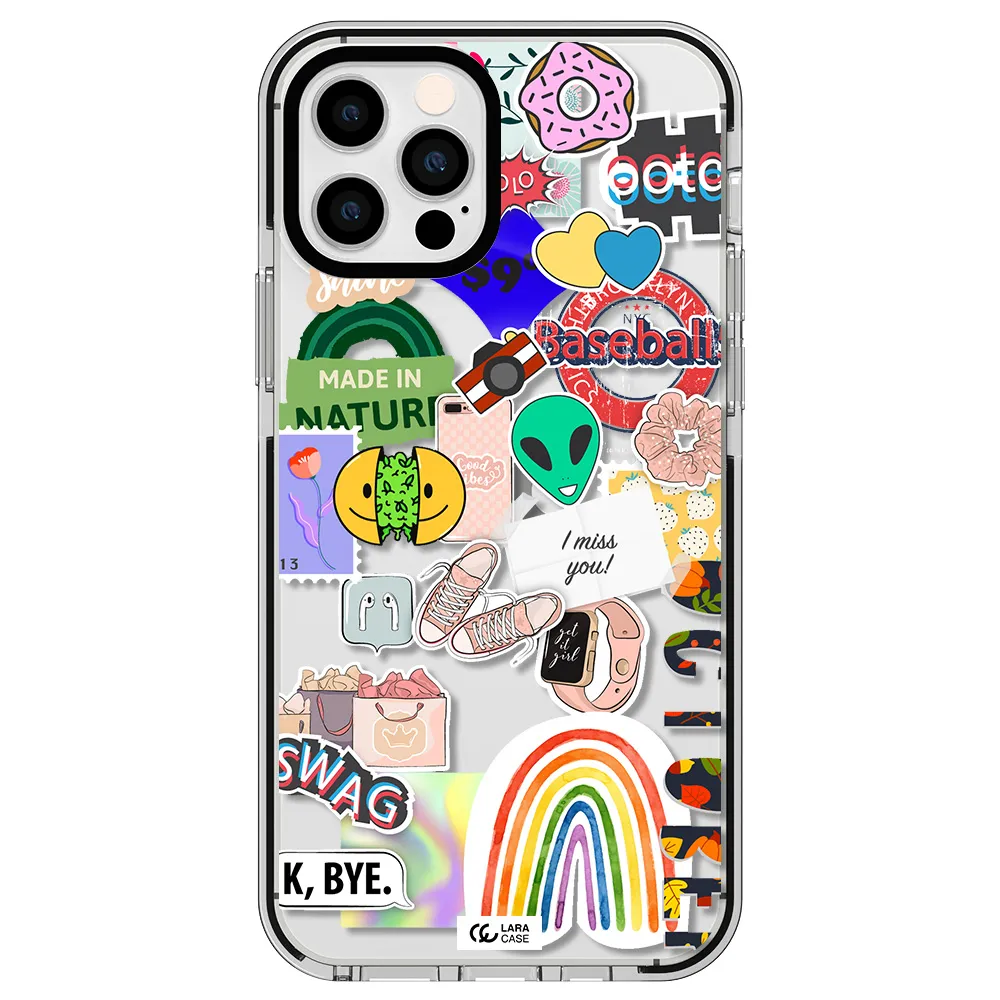 I Miss You Apple iPhone 12 pro impact black border Case