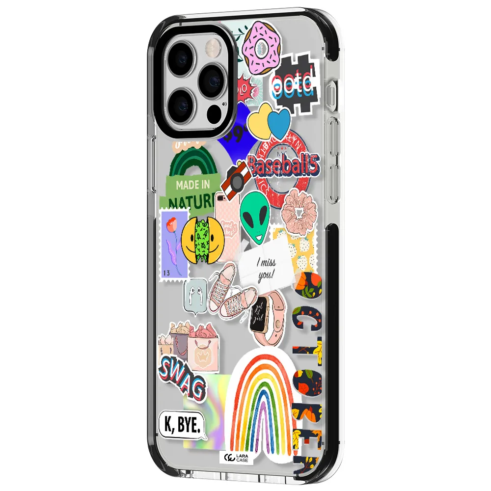 I Miss You Apple iPhone 12 pro impact black border Case