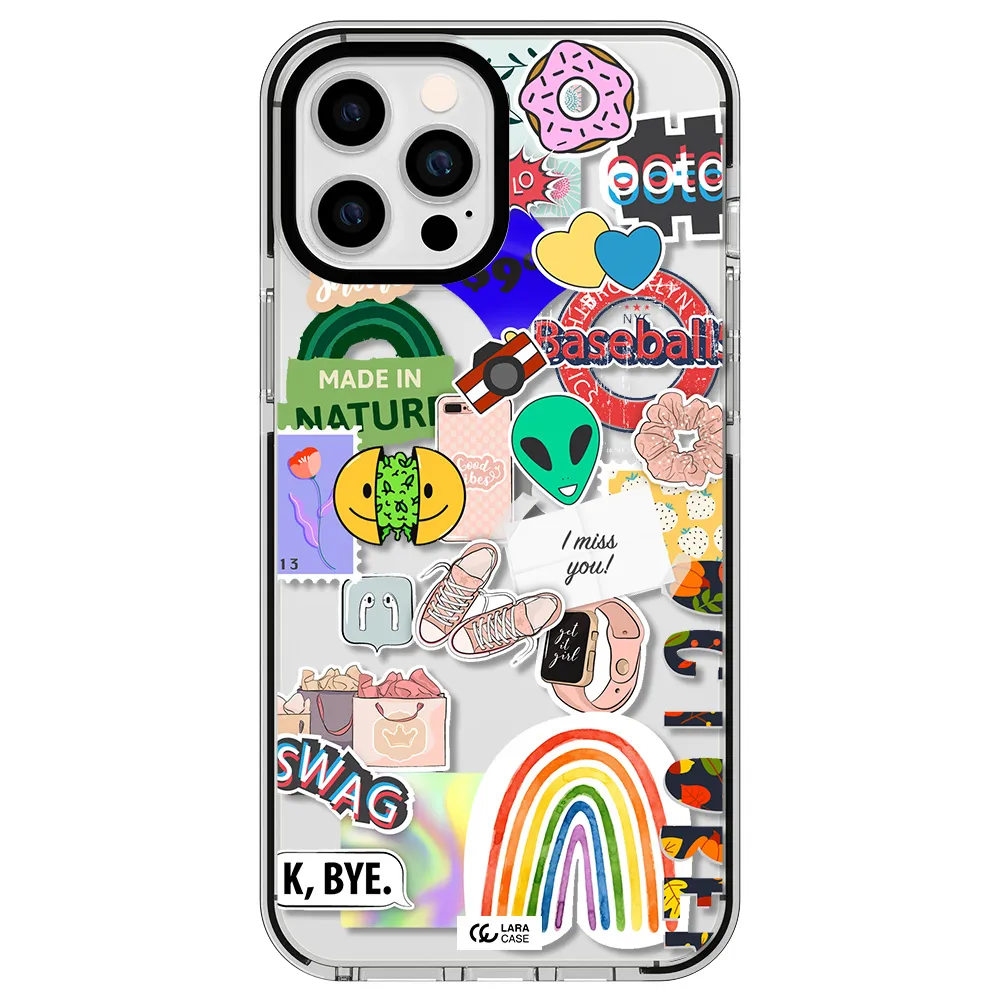 I Miss You Apple iPhone 12 pro max impact black border Case